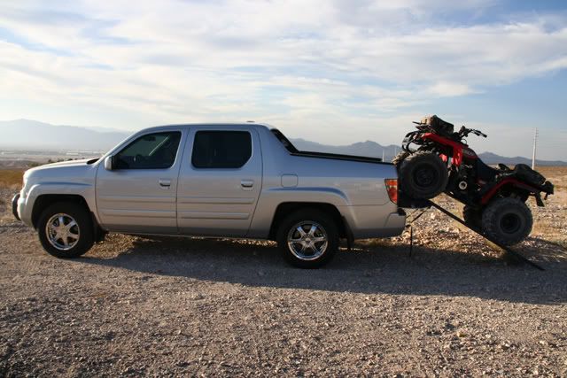 Honda ridgeline atv in bed #5