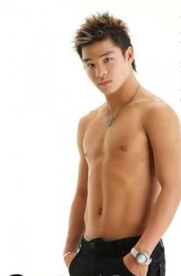 Olympic gold medal winning Chinese diver He Chong shirtless modelling and 