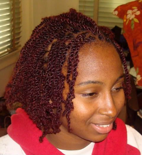 Kinky Twist With Human Hair. (Photos) Kinky Twist with