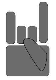 Rock hand symbol Pictures, Images and Photos