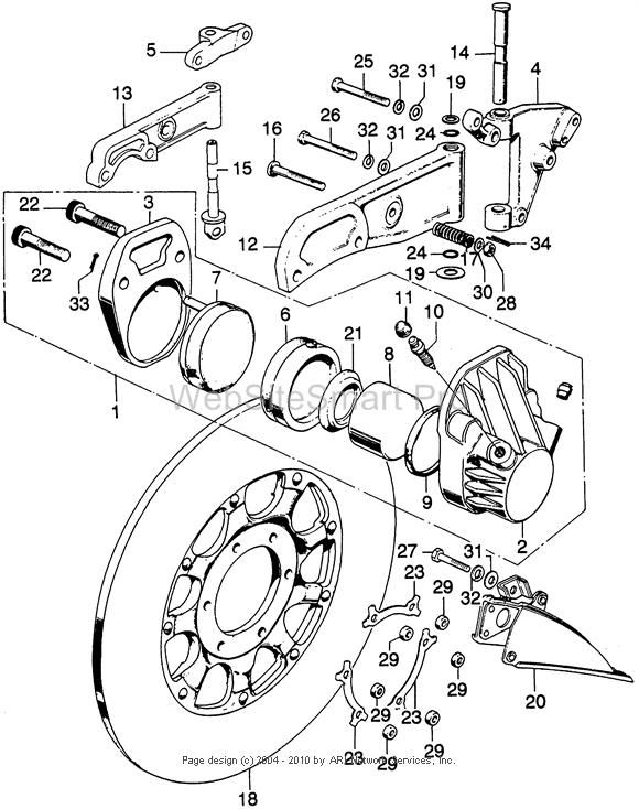 72 Cb750 Caliper Mount