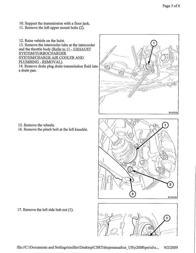 HOW TO install clutch in Caliber srt4 Dodge Caliber Forums