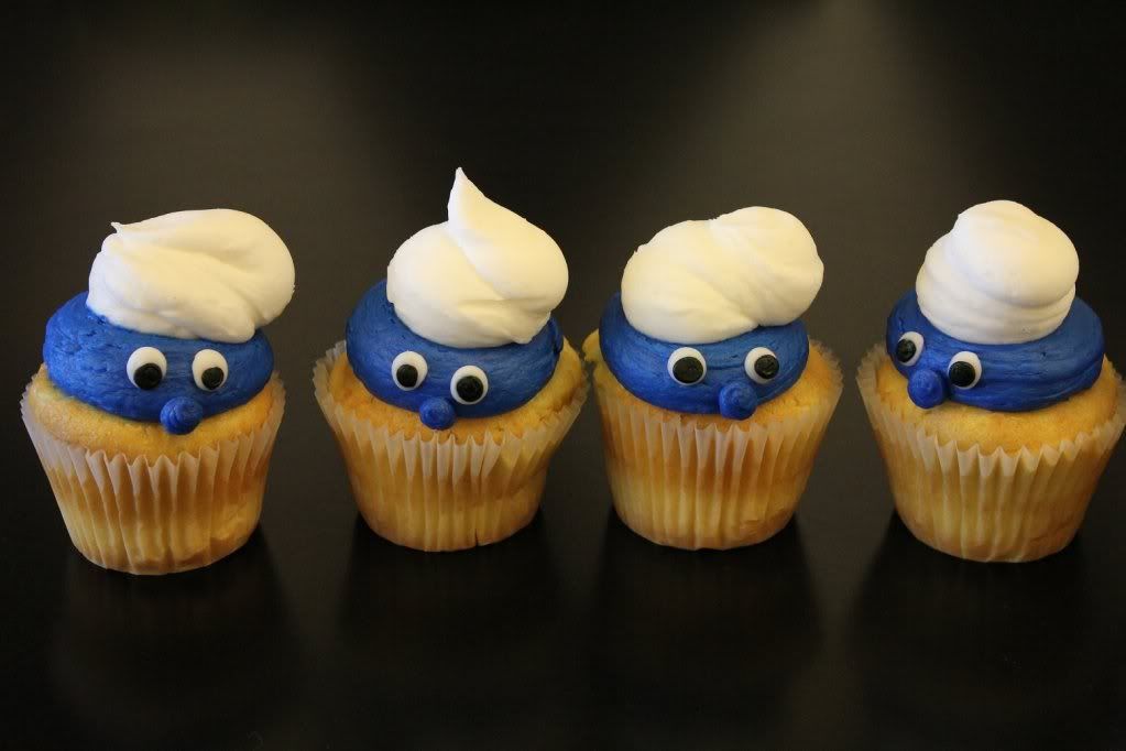 Smurf Cupcakes Pictures, Images and Photos