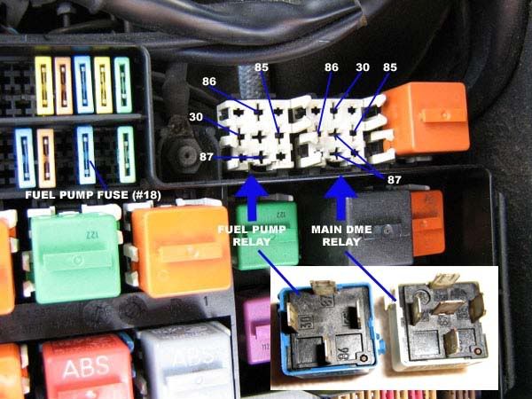 Bmw e46 320i fuel pump relay location #3