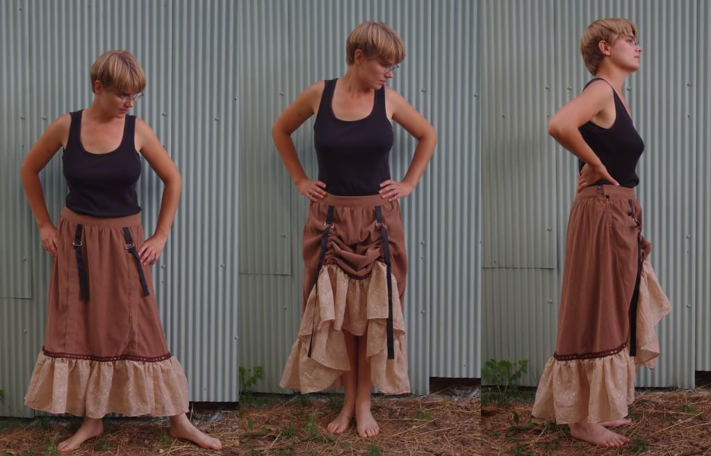 western steampunk skirt