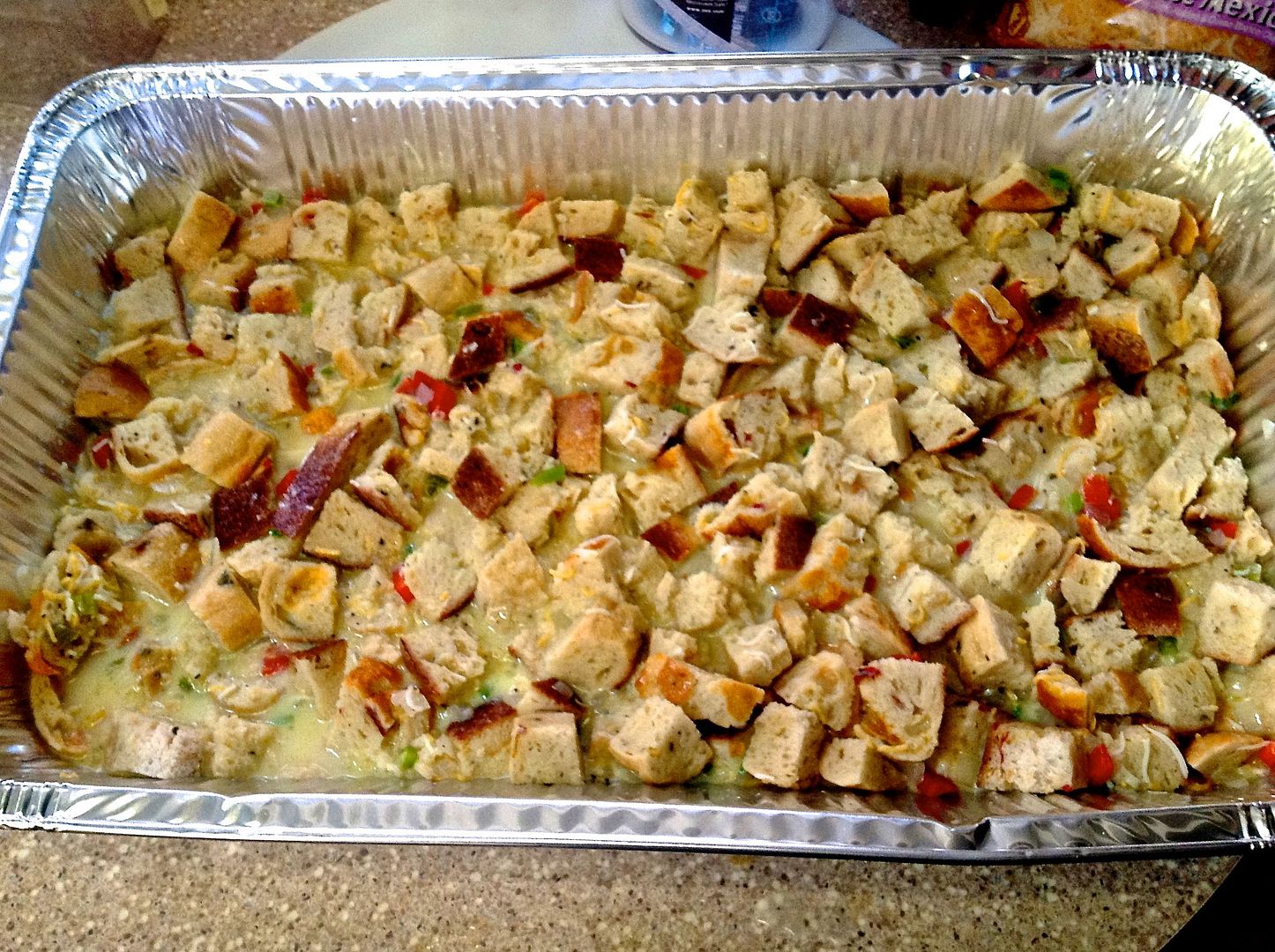 Savory Jalapeno Cheddar Bread Pudding