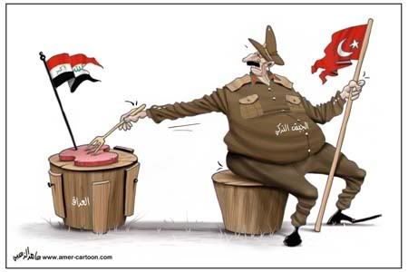 U.A.E. Cartoon On Turkish Military And Iraq