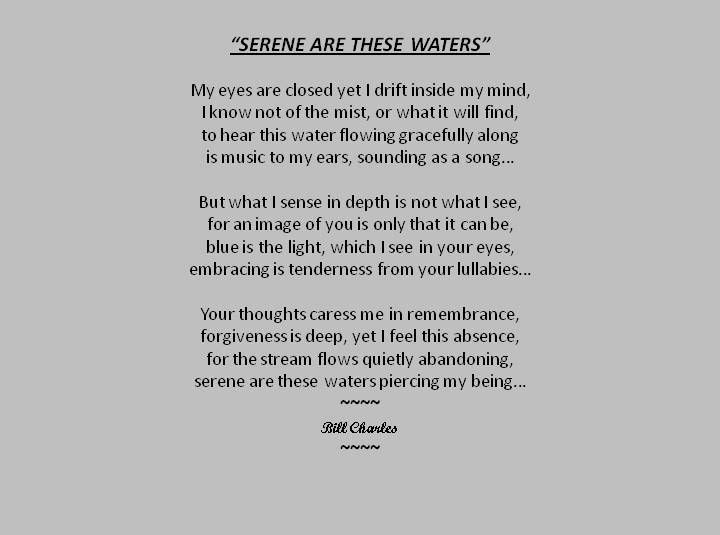 Serene Are These Waters (text)