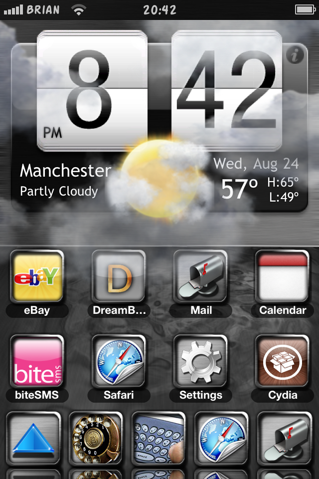 Dreamboard Theme - Brush Metal Ultimate HD | Banned iPhone