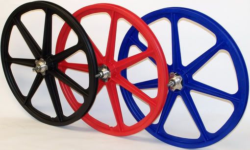 Photos from the Skyway factory Retro 24 quot Tuff Wheels w/ alloy flanges