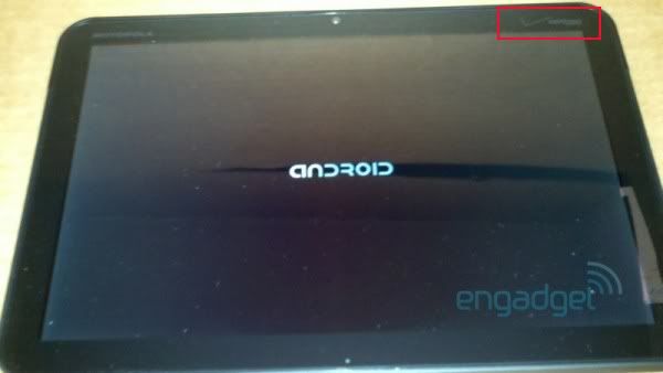 Motorola Tablet with Verizon brand