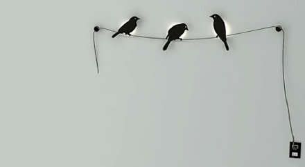 Birds on a wire Lamp