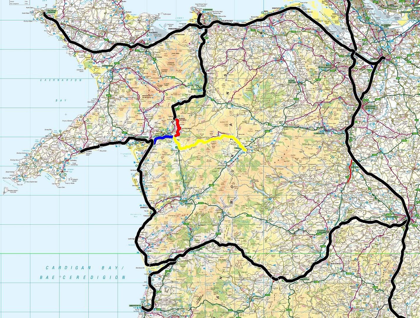 Wales Rail Map