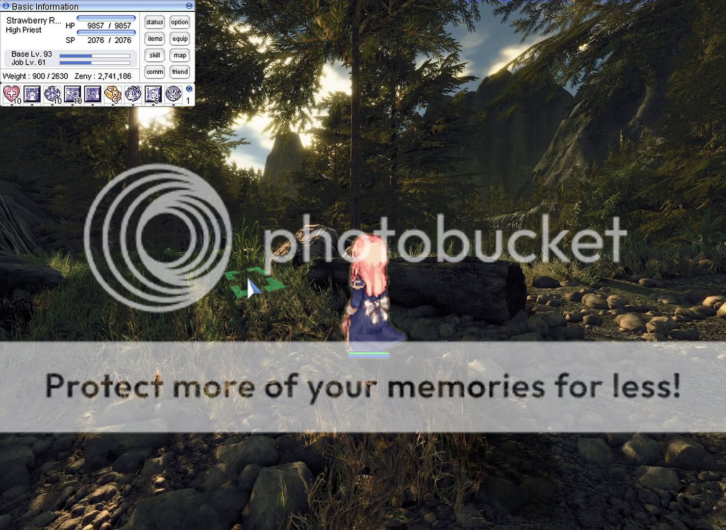 Ragnarok Online with forced visual settings