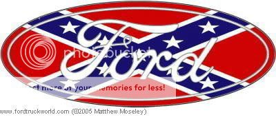 Confederate flag ford emblem #9