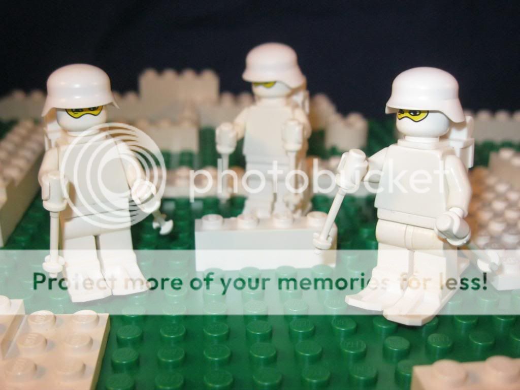 LEGO Custom SNOW TROOPERS German Army 3 MAN SQUAD WW2  