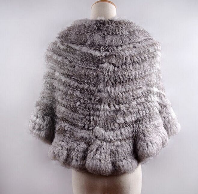 New !100%Real Knitted Rabbit Fur Vest Gilet Waistcoat Coat Jacket Fashion