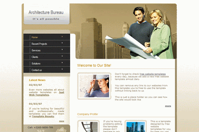 Architecture Bureau - Free Website Template