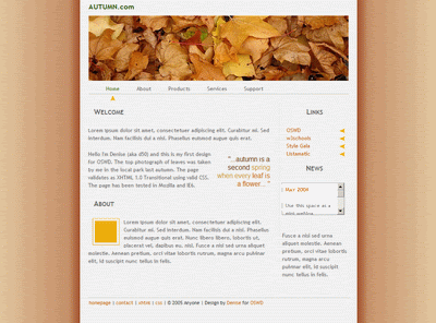 Autumn - Free Website Template