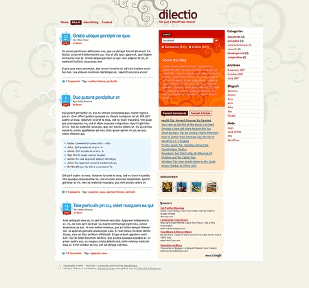Dilectio - Free WordPress Theme
