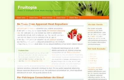 Fruitopia - Free Website Template Fruitopia - Free Website Template