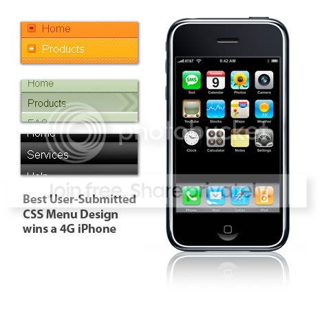 CSSMenuMaker.com Contest - Win an iPhone