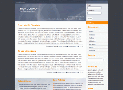LightBiz - Free Website Template