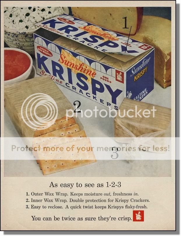 1961 Sunshine Krispy Saltine Crackers Easy As 1-2-3 Ad | eBay
