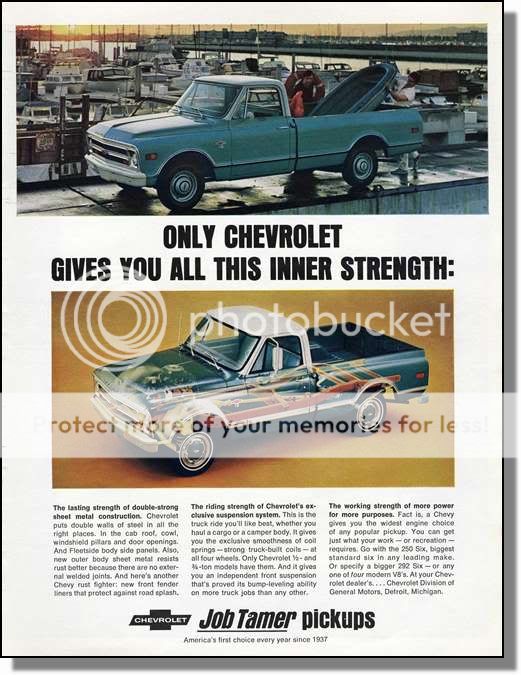 1968 Chevrolet C10 Pickup   Print Ad  
