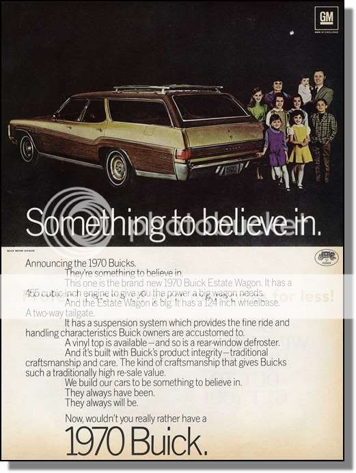 1970 Buick Estate Station Wagon   Family Car   Photo Ad  