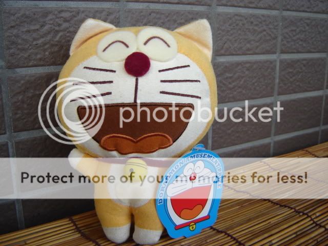 Doraemon Yellow Ding Dong Robot Cat UFO Plush Japan HTF  